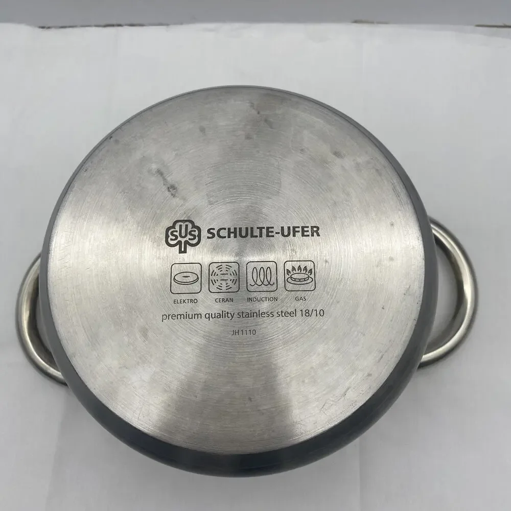 SCHULTE-UFER Stainless Steel 18/10 Silver 1.5 qt / Liter Measuring Pot JH1110